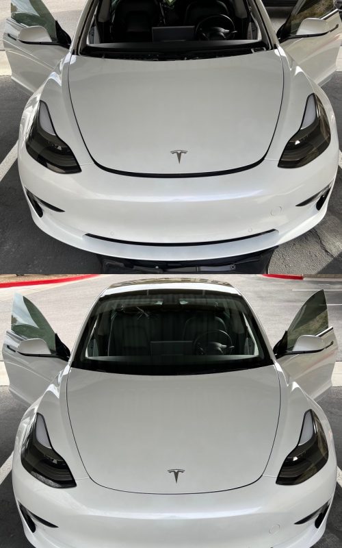 Tesla windshield repaired